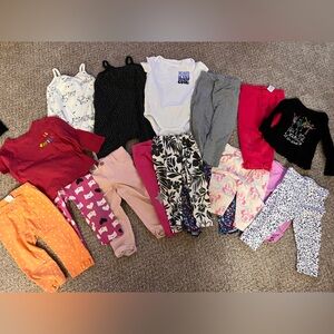 Large Bundle lot of girls old navy, gap, and Gymboree clothes 12-18 months